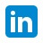 Icon linkedin bleu.